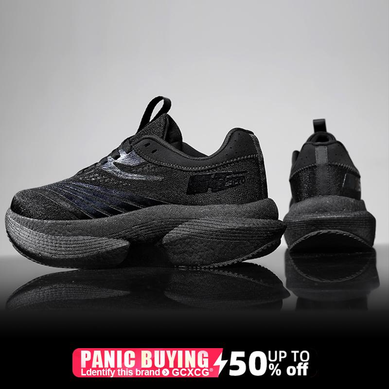 Men Running Shoes Marathon Carbon Board Speciality Sports Breathable Lightweight Women's Athletic Nonskid Sneakers