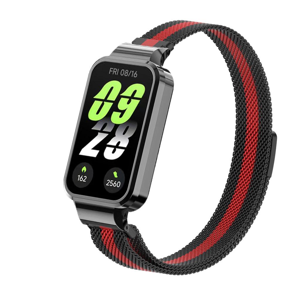 Xiaomi Smart Band 9 Active İçin Milan Kordon Metal Koruyucu Kılıf Tampon Manyetik Halka Bileklik Redmi band 3Watch İçin