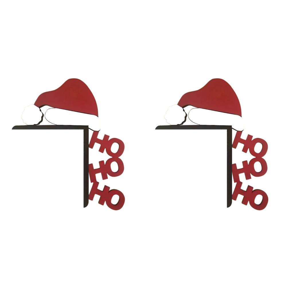 Świąteczne Nakładki na Drzwi Dekoracja Zimowa Świąteczna Dekoracja Narożnika Drzwi Znak Narożnika Drzwi Dekoracja na Aktywności Świąteczne Ornament