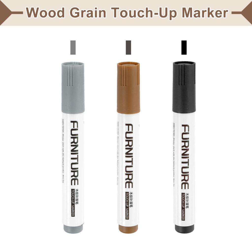 3/5Pcs Furniture Repair Kit Patch Paint Pens Wood Furniture Markers Touch Up Wood Filler Sticks for Scratches Wooden Floor Table
