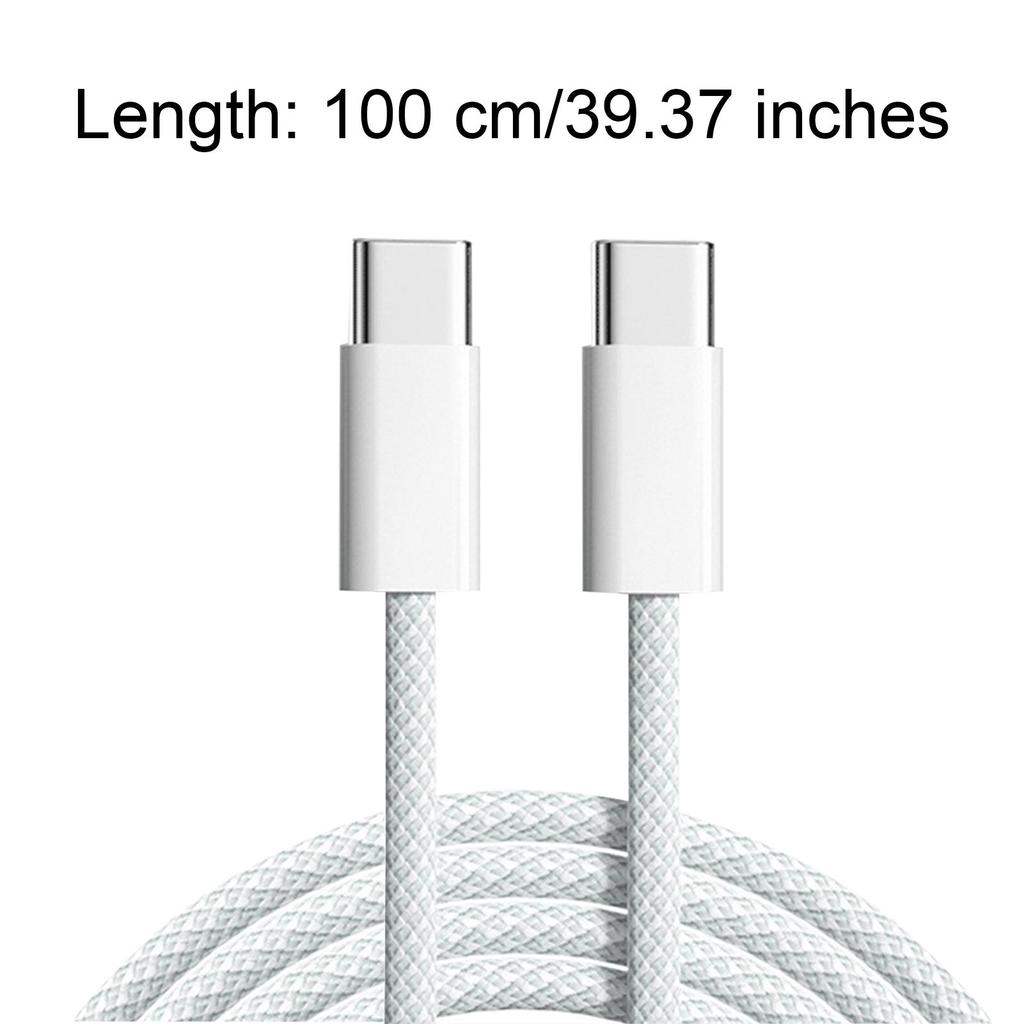 USB C To USB C Cable USB Type C 480Mbps Woven Data Cable Fast Charge Cable For Laptop Smart Phone Length 1M/2M