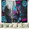 Jinx Wall Tapestry Aesthetic Wall Hanging Printed Fabric Blanket Decorative Tapestries for Bedroom Living Room Home Decor