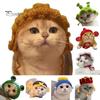Chihuahua Knit Beanie Knitted Pet Hat Handmade Crochet Frog God of Wealth Costume Dog Cap Accessory Winter Warm for Small Cats Dogs Animal Headgear
