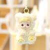 Solid Kids Color Plush Doll Keychain Stuffed Toy Gift For Birthday Bag Pendant
