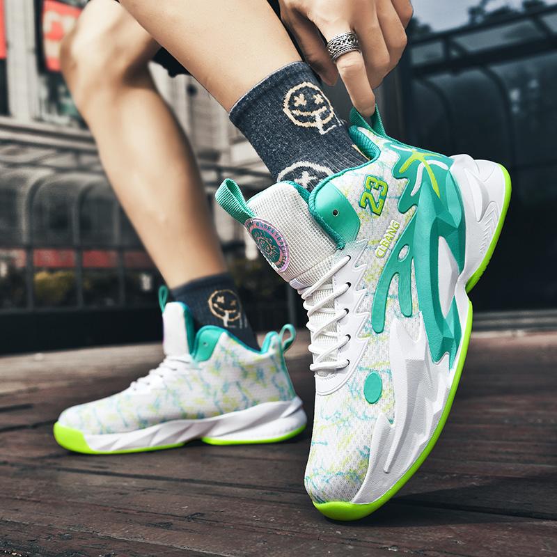 Zapatillas de Baloncesto Profesional para Hombre Zapatillas Deportivas Atléticas de Alta Calidad para Entrenamiento Unisex Botas de Baloncesto Callejero Zapatillas Acolchadas