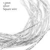 10 Gauge Silver Gold Plated Copper Craft Wire  Flexible Metal French Bullion Wire for Jewelry Making DIY Embroidery Beading