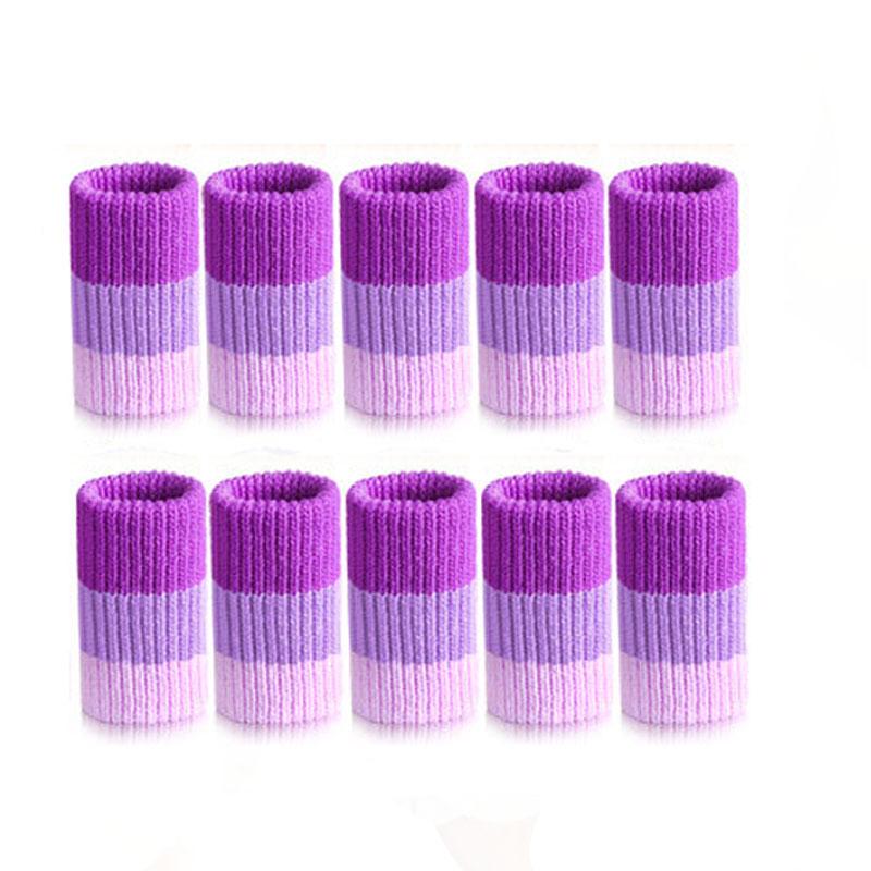 10pcs New Arrival Rainbow Finger Guards - Breathable Nylon Protective Sleeves for Sports, Basketball, Badminton