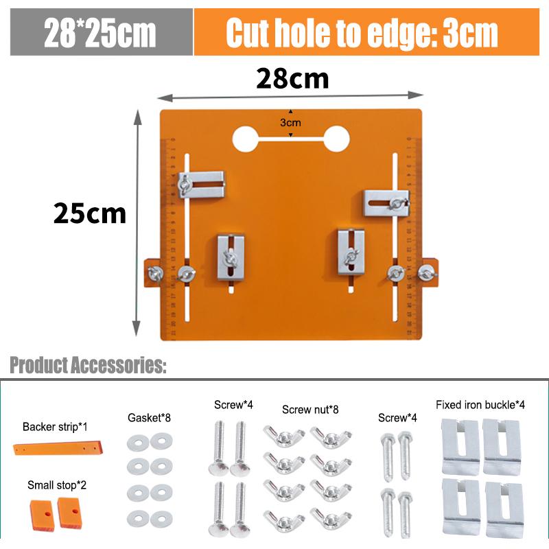 Adjustable Woodworking Cutting Machine Base Plate Trimming Machine Accessories Cutting Machine Guide Plate of Workbench