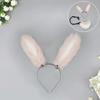 Bandeau Oreilles de Lapin Queue d'Animal Faite à la Main Headwear Oreilles de Lapin Longues Accessoires Cosplay Anime Queue de Lapin