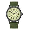 Military Watch Men Nylon Strap Waterproof Luminous Analog Calendar Quartz Sports Watch 12/24 Hour Stylish Fashion Accessory Gift