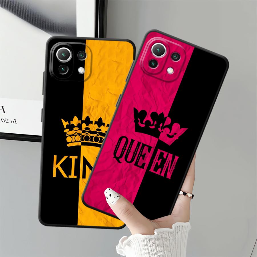 Funda Phone Cover Case for Xiaomi Mi 12T Pro 12X 13 Lite 10T 11T 14 12 11 Crown Letters