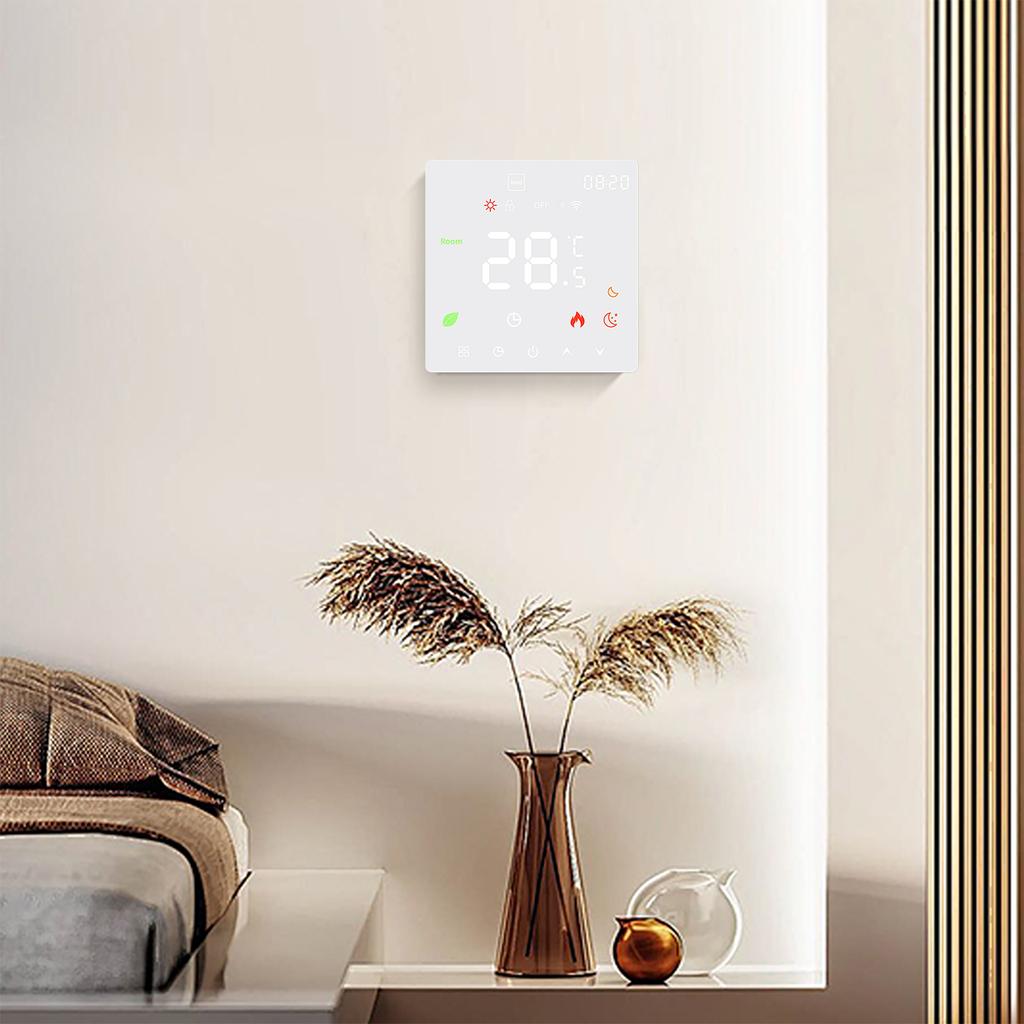 Household Smart Thermostat With Linkage TRV Gas Boiler Thermostats LCD Screen Display Suitable For Gas Boiler/Wall-Hung Boiler