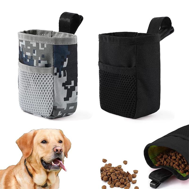 Multifunctional Dog Training Treat Pouch Outdoor Walking Waist Bag Waterproof Pet Snack Food Storage Bag For Obedience With Clip