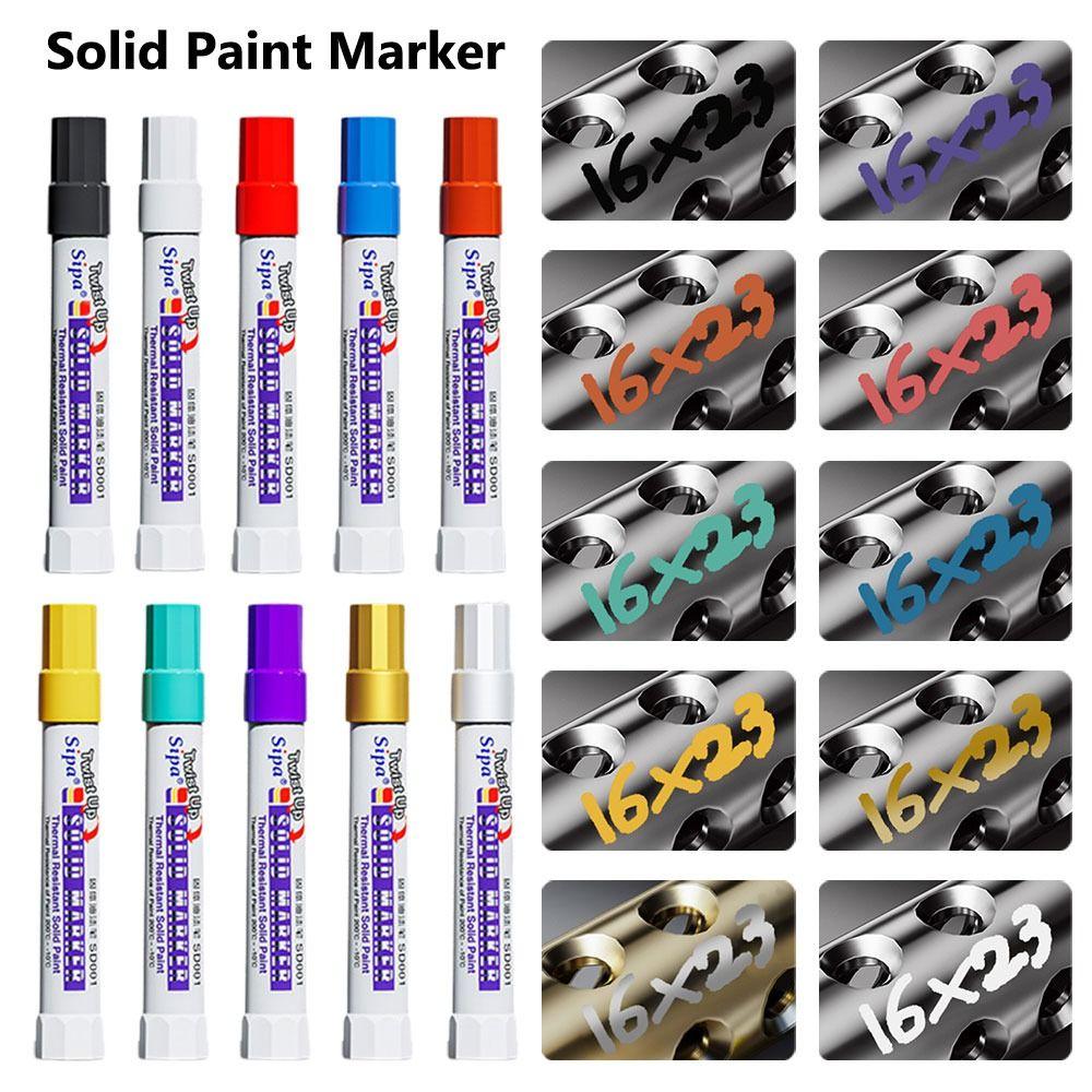 High Temperature Resistant Paint Pen Solid Art Painting Pen Wood Plastic Glass Stone Painting