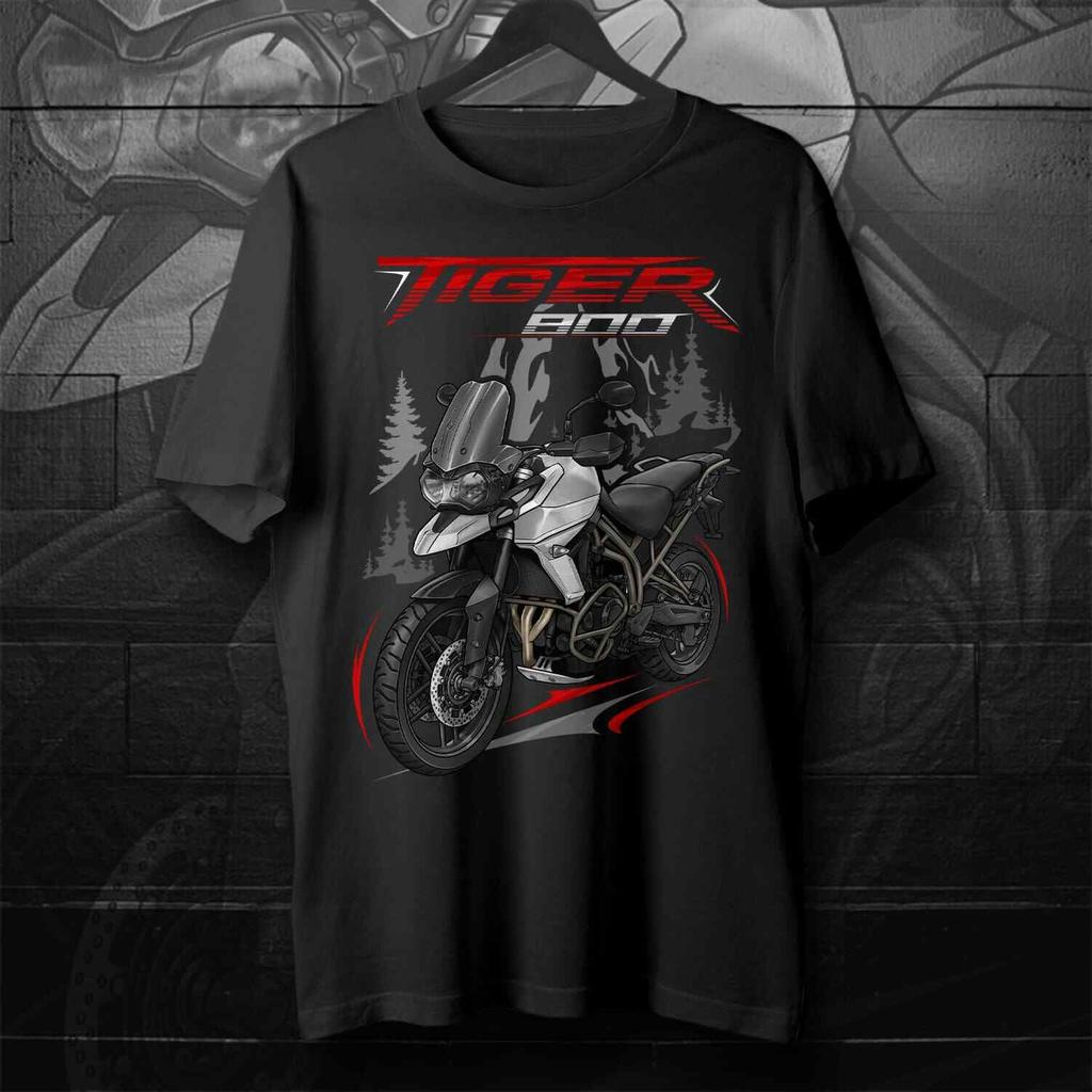 20182020 Models British Tiger 800 Motorcycle Fans TShirt 100 Cotton ONeck Short Sleeve Casual Mens Tshirt Rider Streetwear