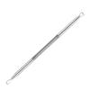 Stainless Steel Blackhead Remover Dual-Ended Acne Tool with Textured Head for Extracting Pimples and Comedones.