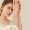 ORSA JEWELS Authentic 925 Sterling Silver Tennis Chain Bracelet Moulding Process Hanmade High-end Hand Chain for Man Woman SB128