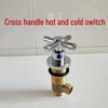 TLXT Bathtub Faucet Diverter with Cross Handle