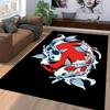 Elegant and Harmonious Koi Carp Rug Design Suitable for use as an anti-slip game mat for living room and bedroom sofas