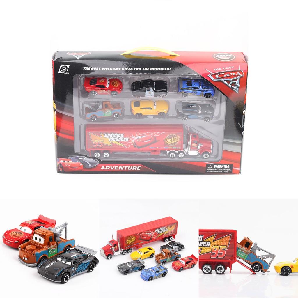 Exquisite 7 Pcs 164 Route 66 Car Toys Model Alloy Diecast Pvc Vehicles For Kids