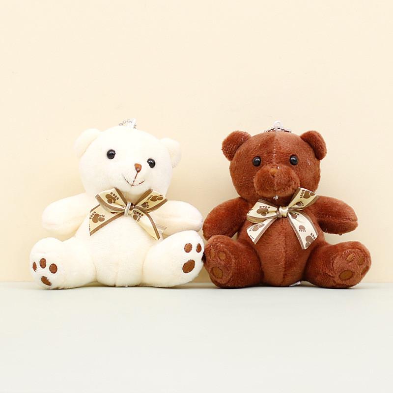 Cute Teddy Bear Plush Toy Keychain Adorable Bear Bag Charm Soft Stuffed Animal