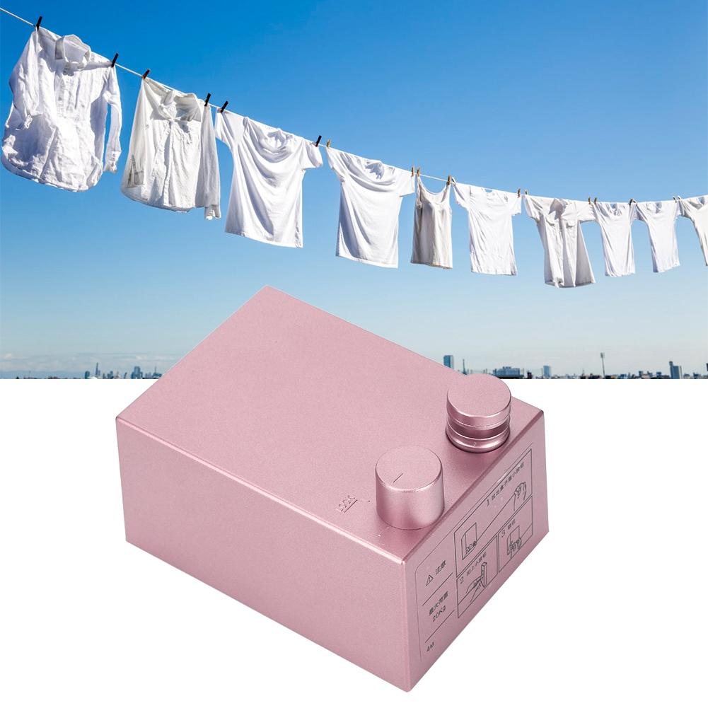 Indoor Outdoor Edelstahl Einziehbare Wäscheleine Wäschetrockenseil für Heimgebrauch9021P Rosa