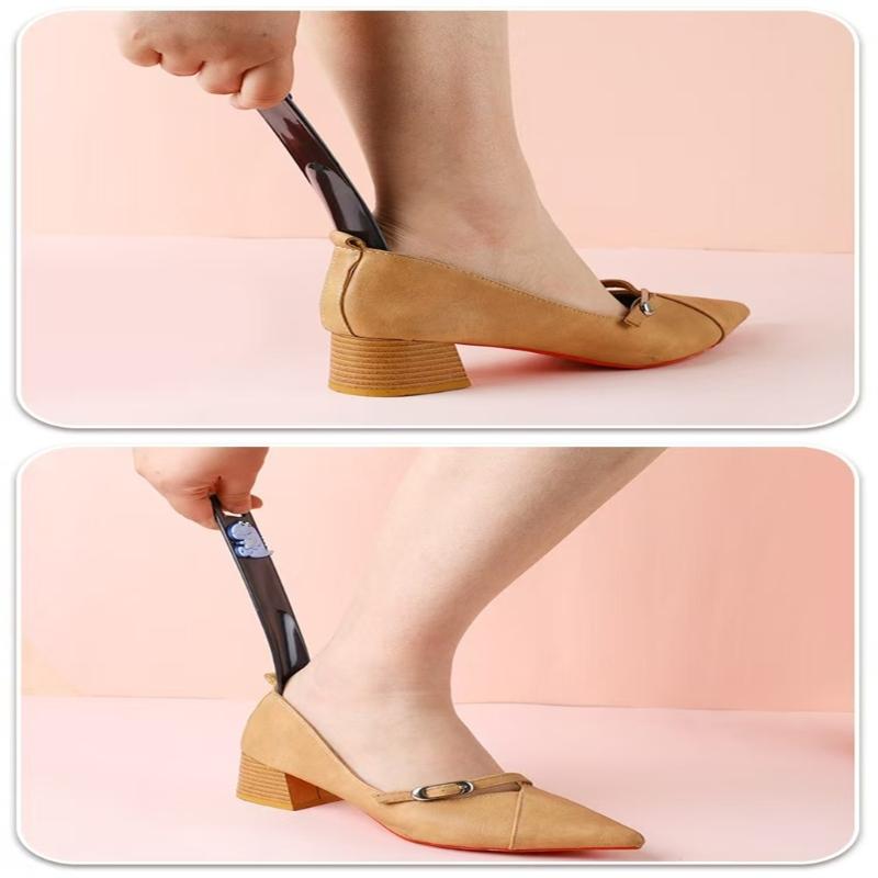 Shoe Horn Durable Alloy Construction with Ergonomic Handle Shoe Helper for Business Professionals and Sports Enthusiasts