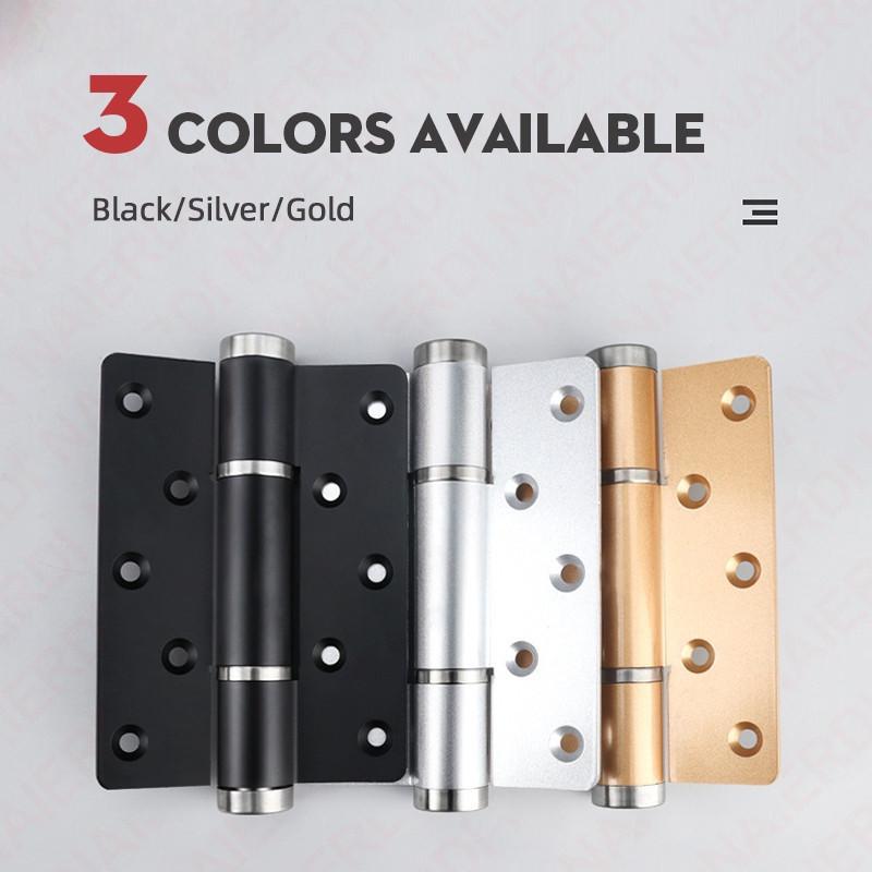 2 Pieces Soft Closing Door Hinge Automatic 90° Positioning Hydraulic Door Closer 5 Inch Adjustable Door Closer Hardware