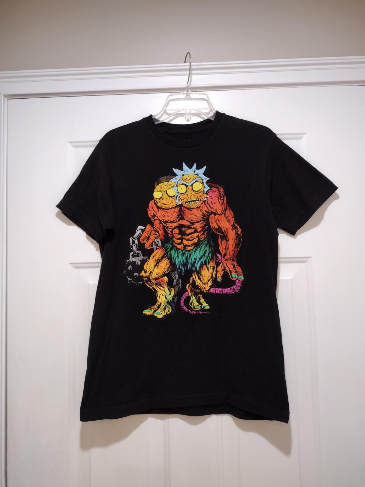 Rick And Morty Two Headed Monster Shirt Men s Size Medium Unisex T-Shirt XL