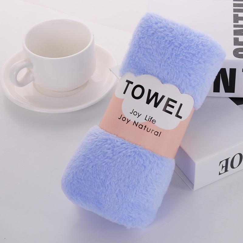 Solid Color Coral Fleece Towel Warp Knitted Trimming Does Not Deform Thickened Soft Absorbent Set Bath Towel