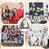24 Sets Musik Party Gastgeschenke Bulk Musik Schlüsselanhänger Mit Karten Organzabeutel Für Geburtstagsparty F Musik Themenparty Deko Zubehör