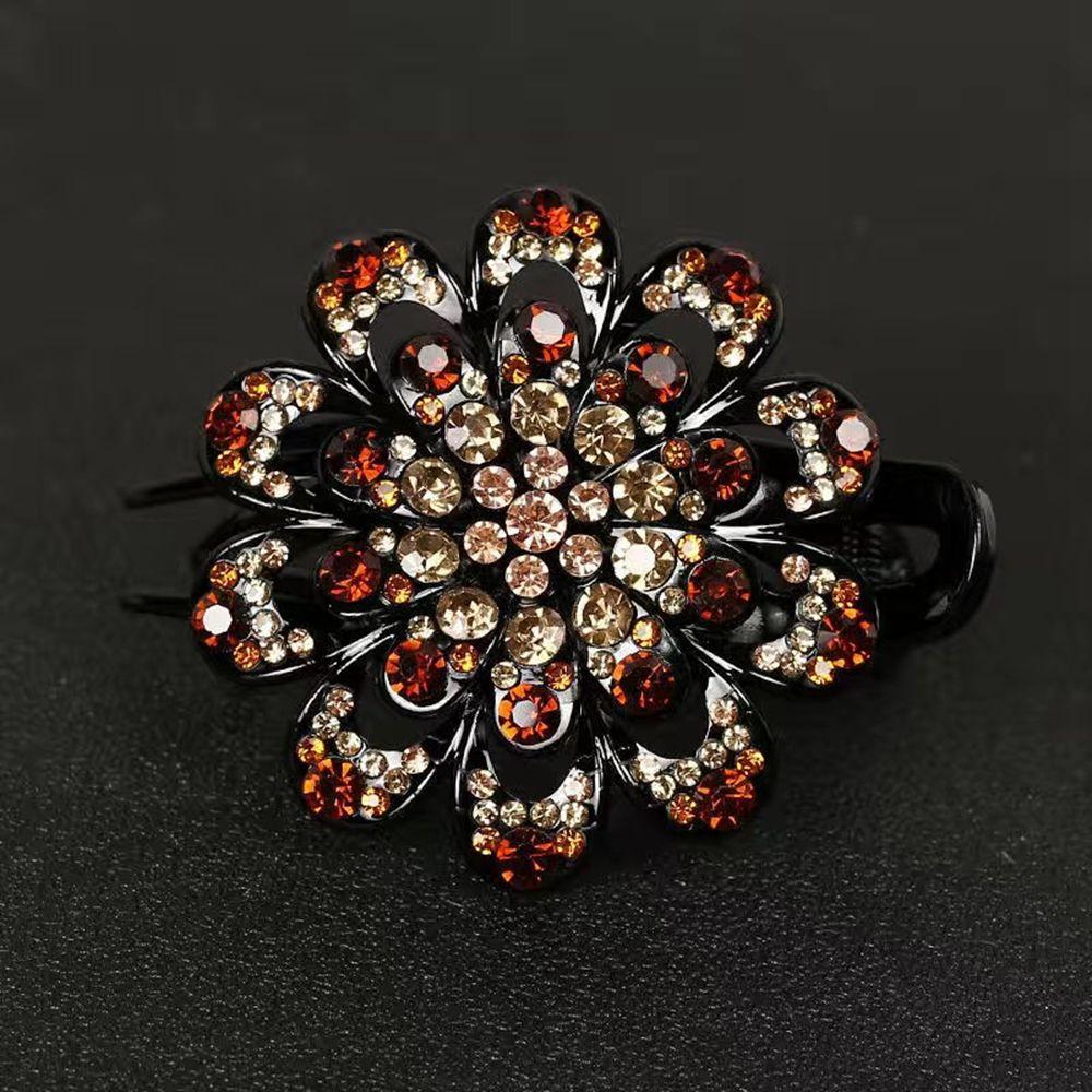 Headwear Korean Style Hairpin Female Hair Accessories Rhinestone Duckbill Clip Flower Hair Clip
