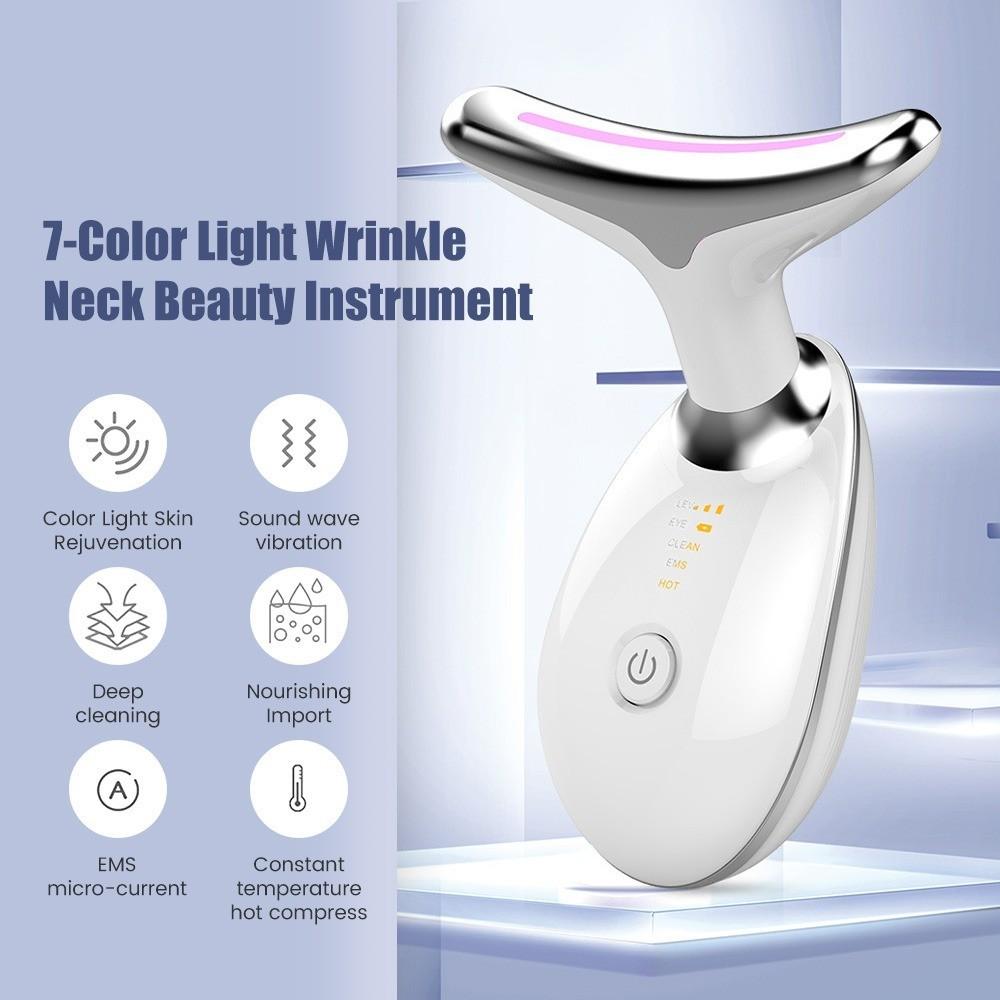 Neck Face Beauty Device Reduce Double Chin  Skin Tighten Lifting Massager Intense Pulsed Light Wrinkles Reducing Instrument
