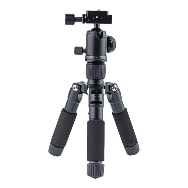 Adjustable Aluminum Alloy Camera Tripod With Quick Release Plate And Retractable Legs For Stable Shoot Flexible Angled