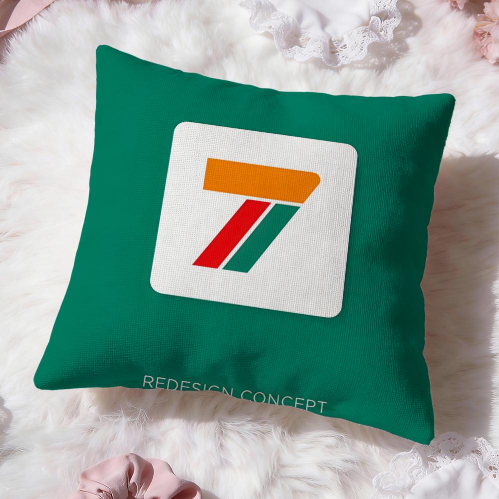 Popular S-S7-Eleven Cushion Cover Soft Washable Pillow Case Multi-Scene For Couch Bed Travel Office Use