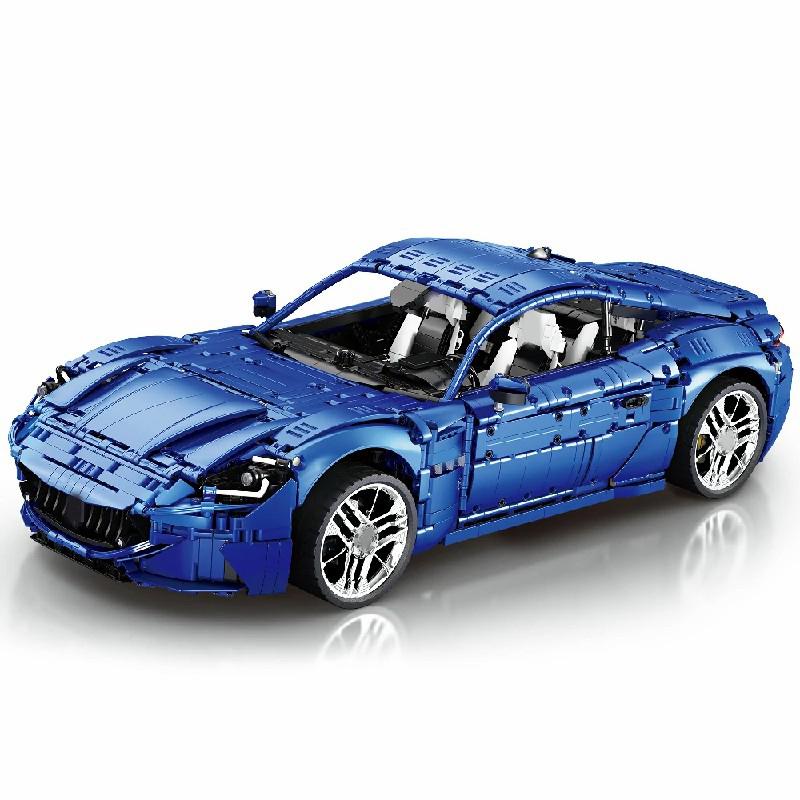 

Technical Racing Blue Sports Car RB11010 GT110 Building Model Car, 5480PCS 1:8 Colletible Building Blocks Gift For Car Lovers