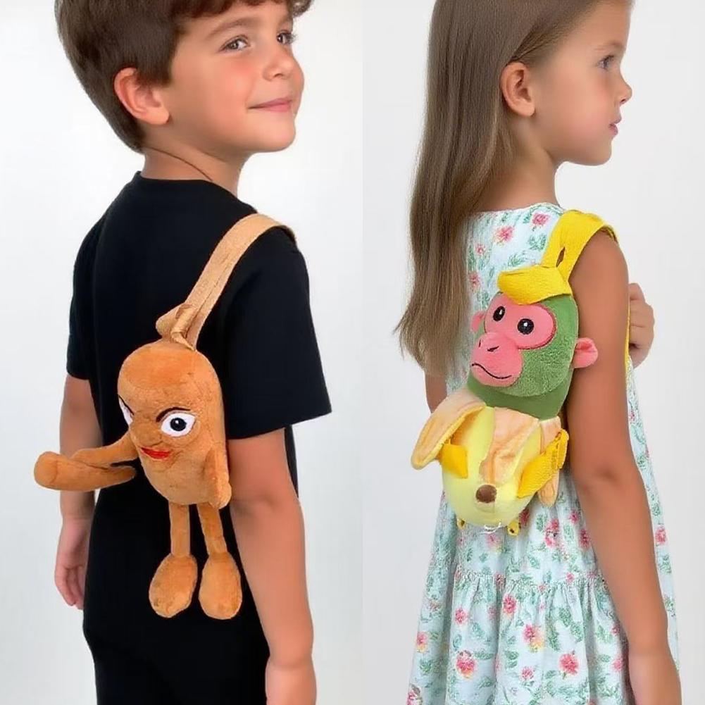 Cute Plush Backpack Brainrot Tralalero Tralala Tung Tung Tung Sahur Kids Shark Backpack Purse with Shoulder Strap