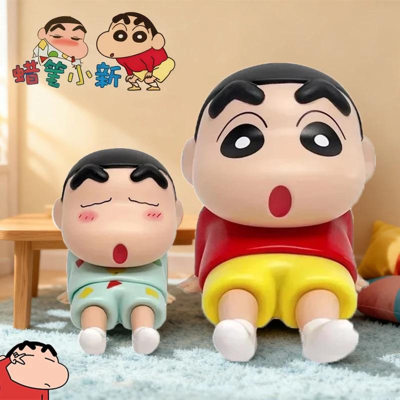 Cute New Crayon Anime Phone Holder Cartoon Desktop Ornaments Doll Support Watching Decorations TV figure for Poseable Articulated Scale Detailed