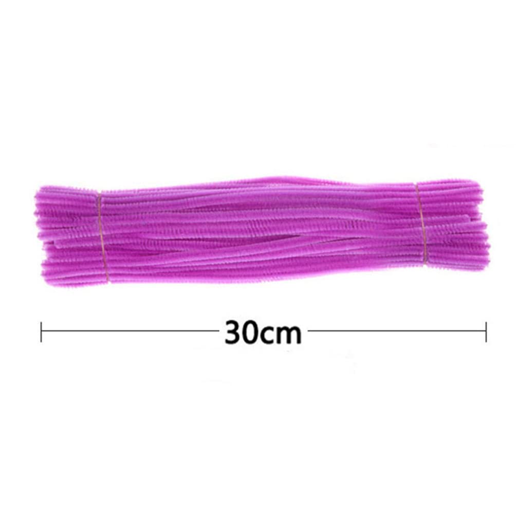 LALAFINA 500 Pieces Chenille Stem Craft Pipe Cleaners for Kids, DIY Arts Supplies, Colorful Wire, 30cm Long, Assorted Colors