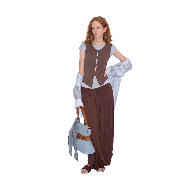 GREEN BELT Women s Acetate Blend Round Neck T-Shirt M