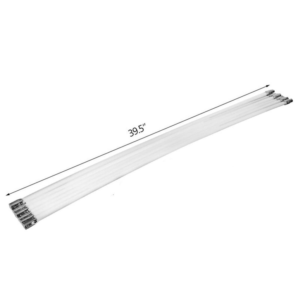 Chimney Brush 100/600mm Long Handle Flexible Rod 100mm Brush Head For Chimney Dryer Pipe Fireplace Inner Wall Roof Cleaning Tool