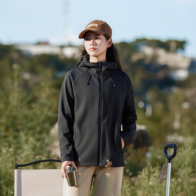

Unisex Softshell Jacket: Windproof, Waterproof, Spring/Autumn Fleece, Outdoor Storm Protection, Same Style as Bird Brand. 2XL