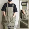1pc Japanese Waterproof Outdoor Barber, Coffee Shop, Catering Workwear Apron, Unisex Household Kitchen Workwear