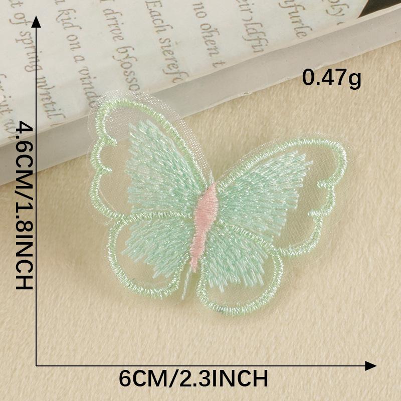 Computer Embroidery Badge Cloth Label Butterfly Transparent Jewelry Accessories Clothing Accessories Chapter Boy Handmade Diy Embroidery Cloth Sticker