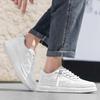 Men's shoes spring summer 2025 new trend round head versatile breathable platform sports leisure color matching comfortable men's shoes