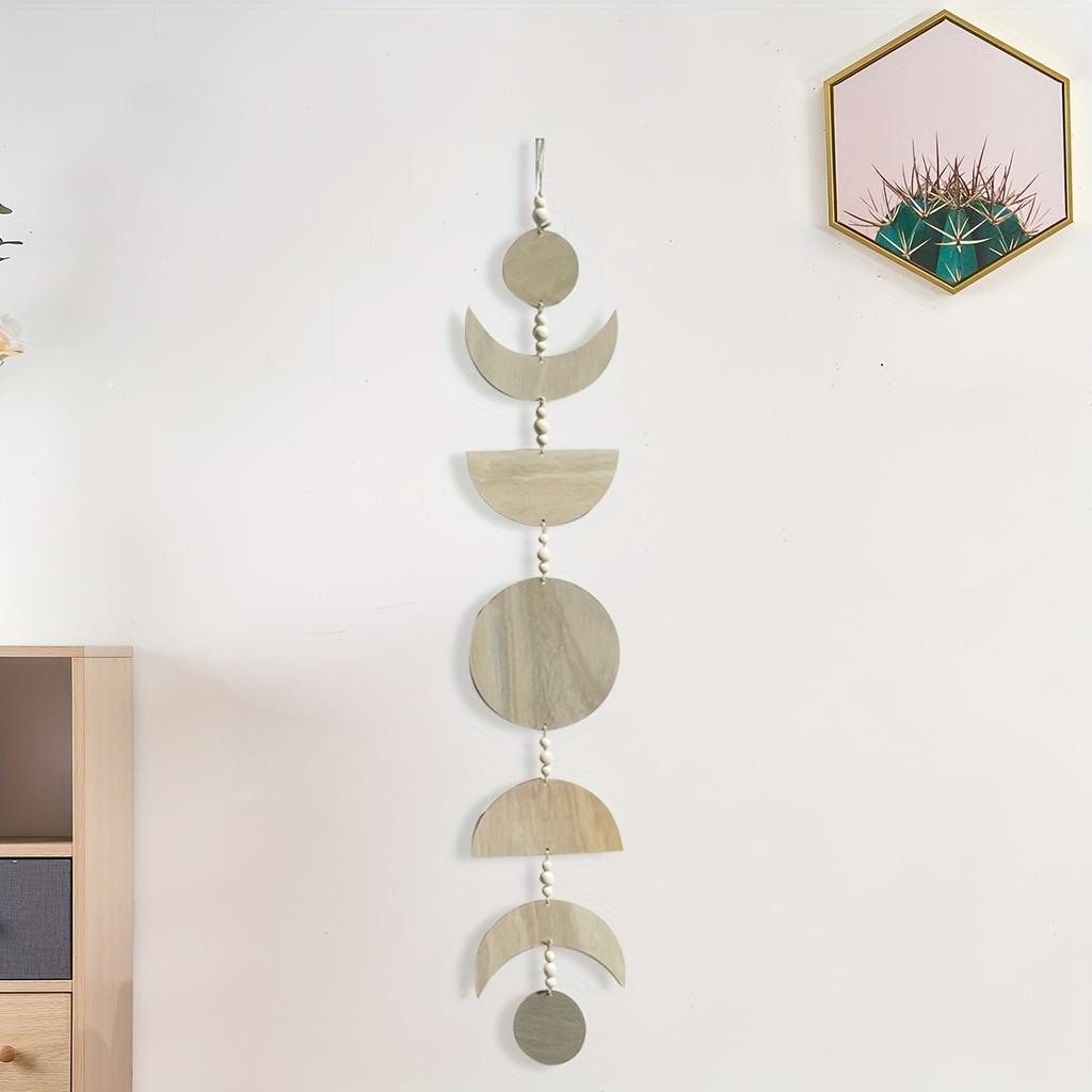 1pc-Unique Art of Wall Hanging Sun Moon Tooth Wooden Products Decoration Nordic Simple Wall Decoration Creative Home Decoration