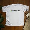 Paranoid T-shirt, Polaroid Style, 100% Organic Bamboo, Handmade, Fun Gift, Ironic Shirt