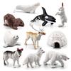 Animal Arctic Polar Bear Penguin Reindeer Whale Miniatures Pvc Model For Kids
