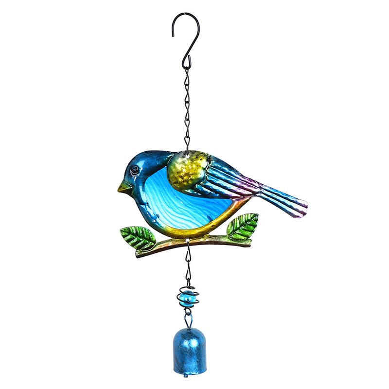Windspiel Kolibri Metall Glas Bemaltes Handwerk Anhänger Glocke Libelle Vogel Aluminiumrohr Zuhause Hof Hängender Anhänger