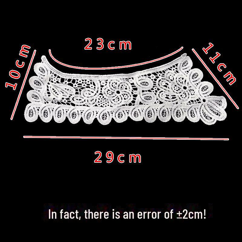 Accessoire DIY pour collier de fleurs brodé en dentelle 3D